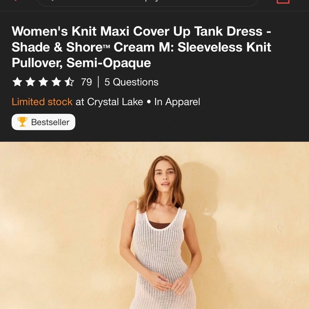 Shade & Shore White Knit Dress - Picture 9 of 9